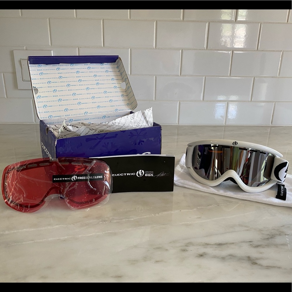 ELECTRIC EG.5 GLOSS WHITE SNOW GOGGLES